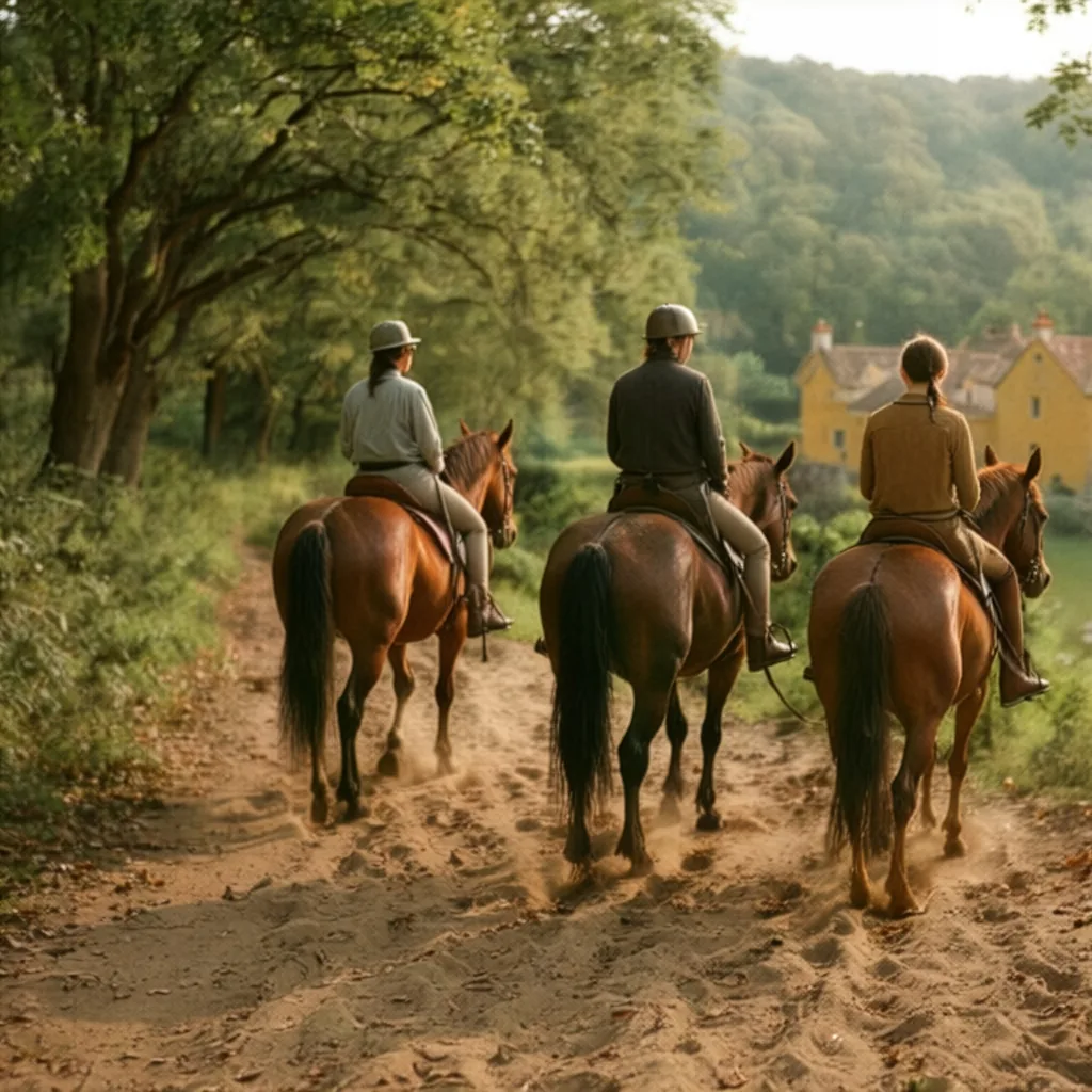 Balade à cheval en Dordogne, autour de Vitrac