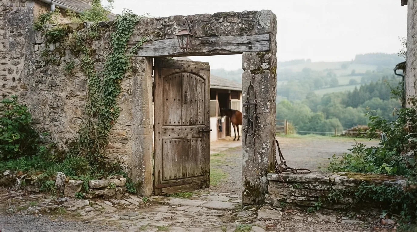 Entrée du L'Étrier de Vitrac, centre équestre à Vitrac