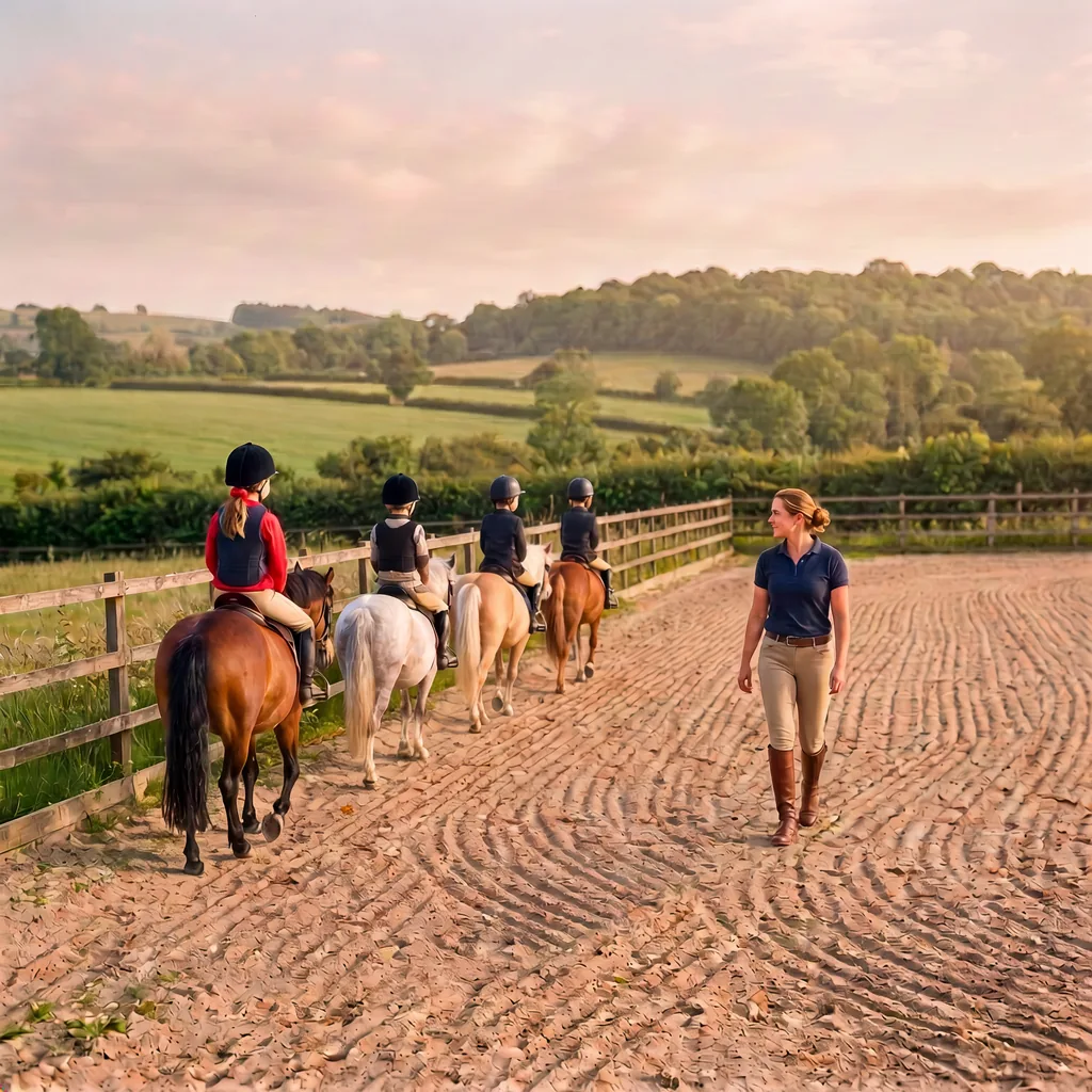 Cours de poney à Vitrac, Dordogne
